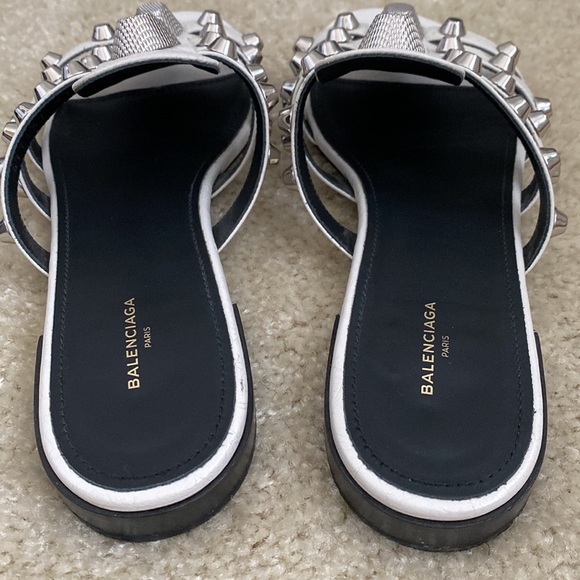 Balenciaga studded gladiator slides sandals size 37 - Picture 5 of 8